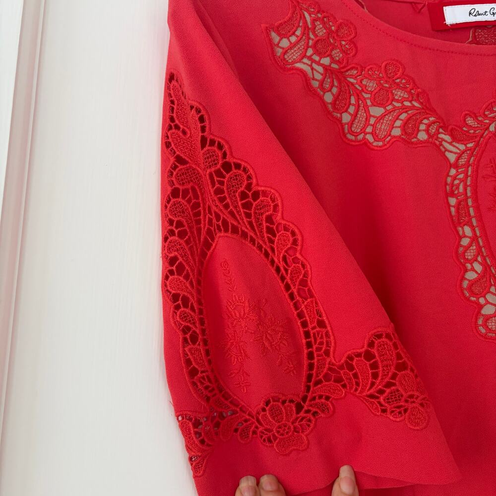 Robert Graham Amadea embroidered dress Size 10 - Picture 6 of 10